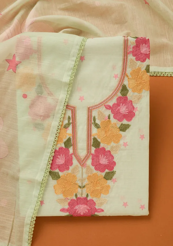 Pista_Green_Threadwork_Linen_Unstitched_Salwar_Suit