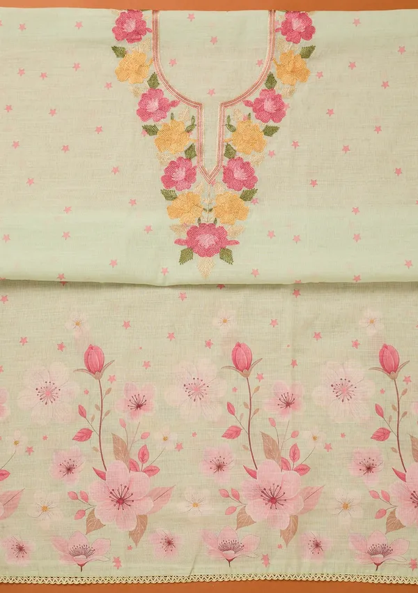 Pista_Green_Threadwork_Linen_Unstitched_Salwar_Suit