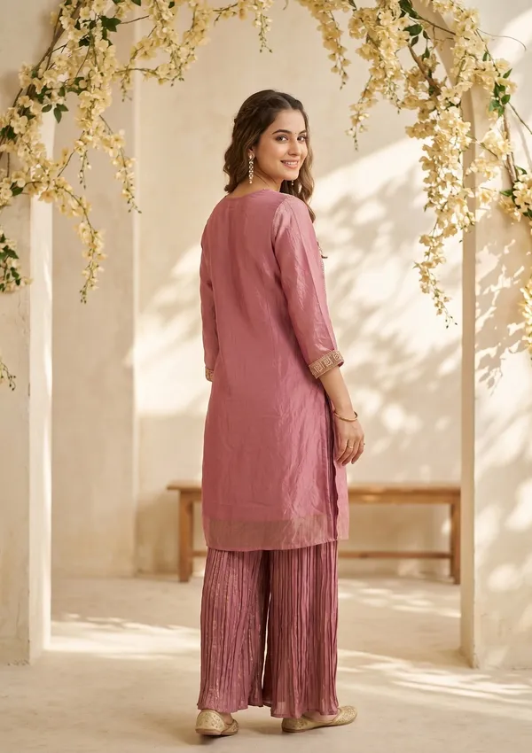 Onion_Pink_Zariwork_Gold_Tissue_Readymade_Salwar_Suit