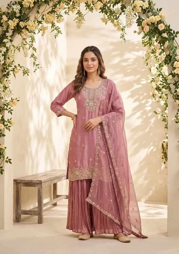 Onion_Pink_Zariwork_Gold_Tissue_Readymade_Salwar_Suit