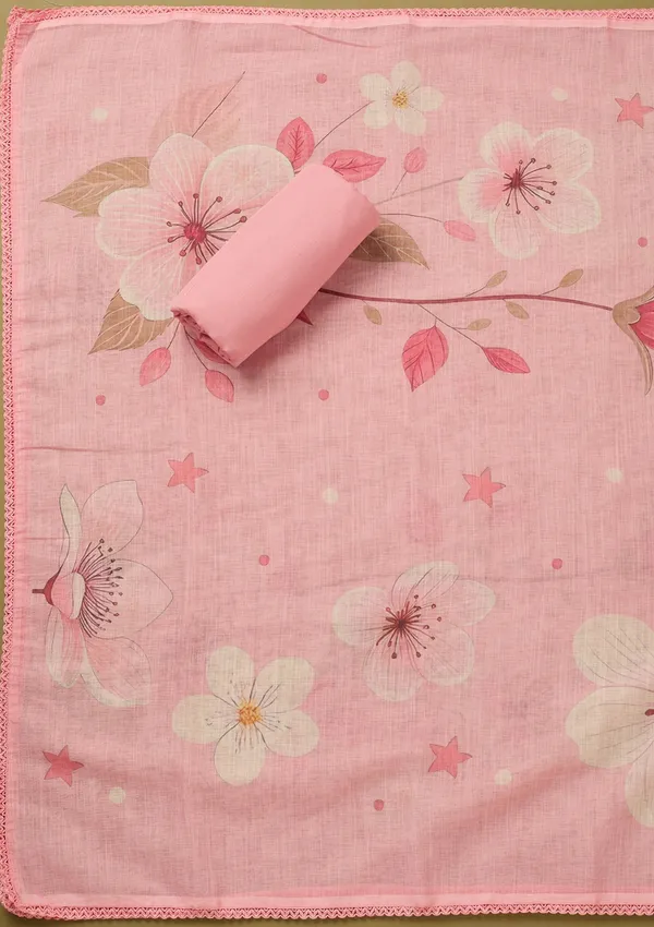 Baby_Pink_Threadwork_Linen_Unstitched_Salwar_Suit