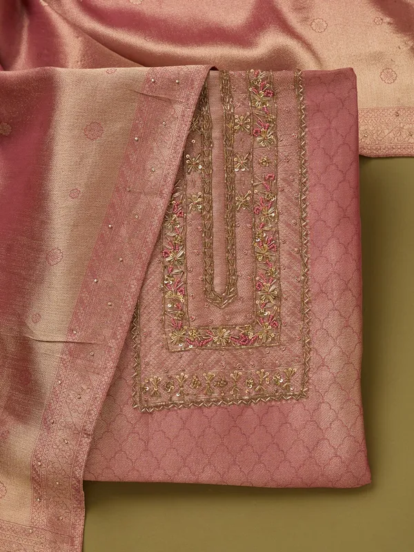 Onion_Pink_Cutdana_Dola_Silk_Unstitched_Salwar_Suit