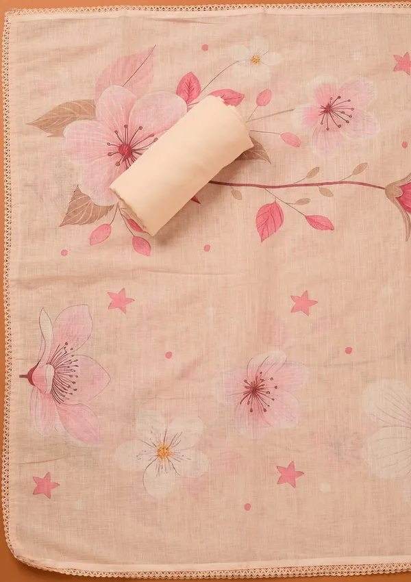 Light_Peach_Threadwork_Linen_Unstitched_Salwar_Suit