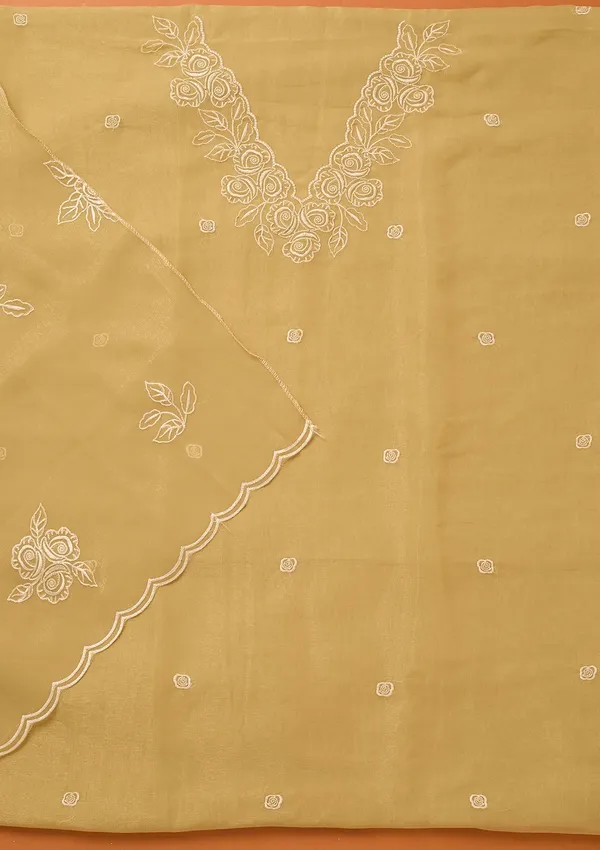 Beige_Threadwork_Tissue_Unstitched_Salwar_Suit