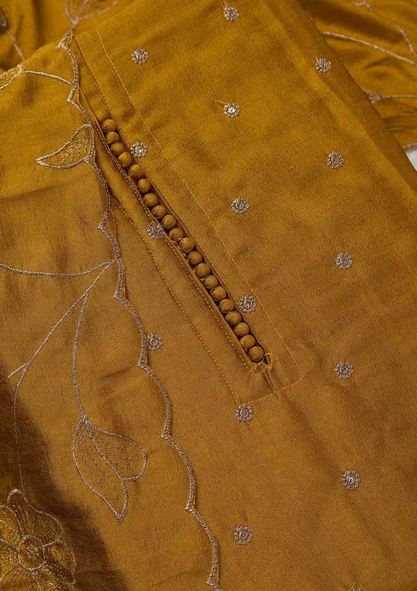 Mustard_Zariwork_Gold_Soft_Raw_Silk_Unstitched_Salwar_Suit