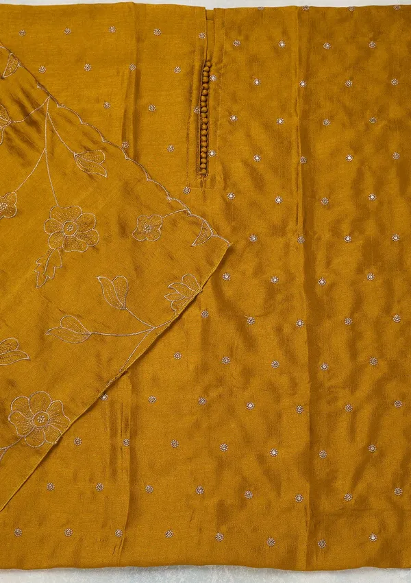 Mustard_Zariwork_Gold_Soft_Raw_Silk_Unstitched_Salwar_Suit