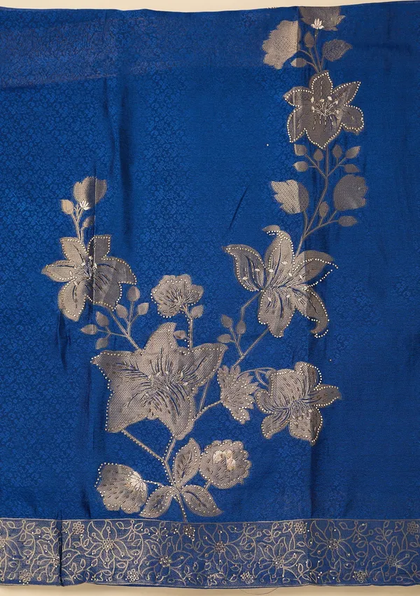 Blue_Stonework_Gold_Dola_Silk_Unstitched_Salwar_Suit