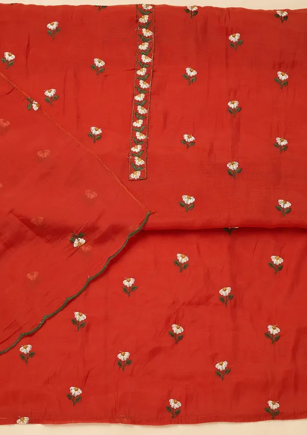 Orange_Threadwork_Semi_Crepe_Unstitched_Salwar_Suit