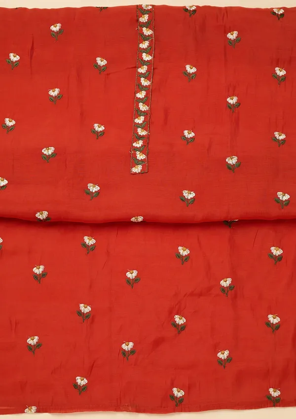 Orange_Threadwork_Semi_Crepe_Unstitched_Salwar_Suit