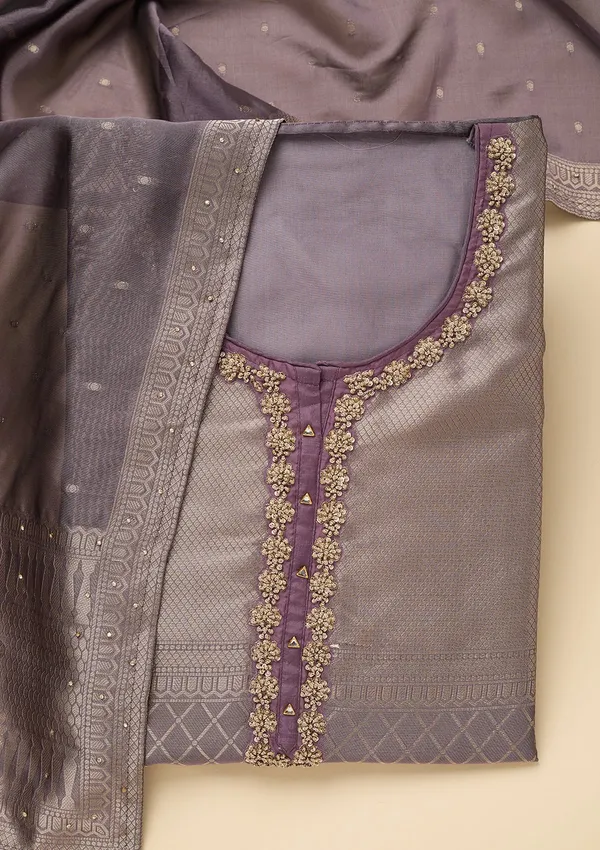 Lavender_Cutdana_Dola_Silk_Unstitched_Salwar_Suit