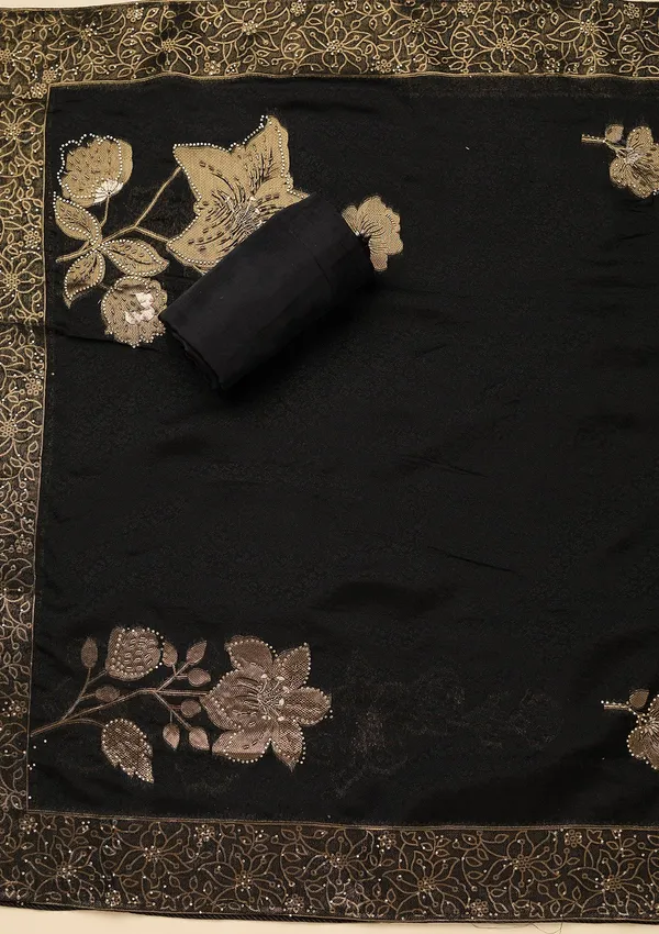 Black_Stonework_Gold_Dola_Silk_Unstitched_Salwar_Suit