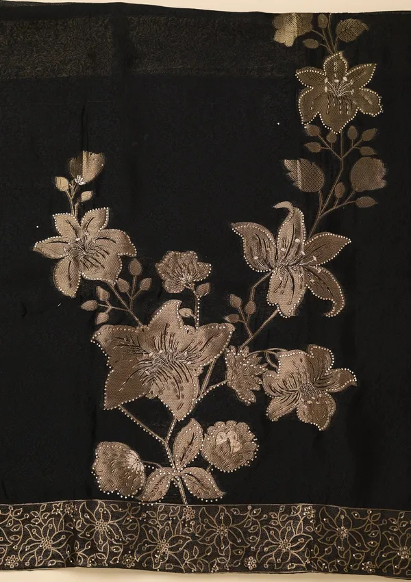 Black_Stonework_Gold_Dola_Silk_Unstitched_Salwar_Suit