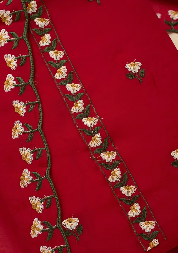 Red_Threadwork_Semi_Crepe_Unstitched_Salwar_Suit