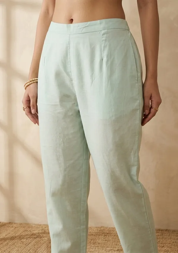 Sea_Green_Threadwork_Chanderi_Readymade_Salwar_Suit