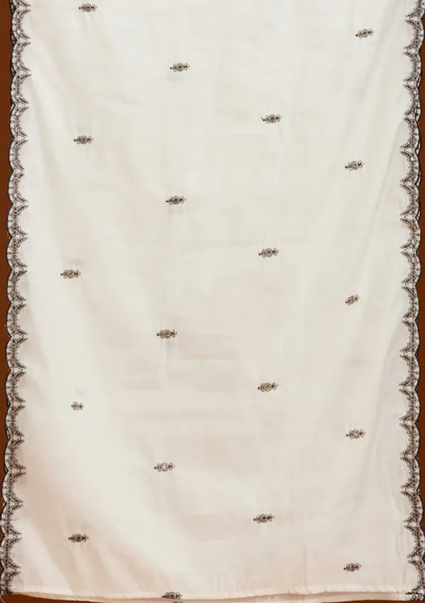 Off_White_Crepe_Threadwork_Straight_Kurta_With_Regular_Pant_And_Dupatta