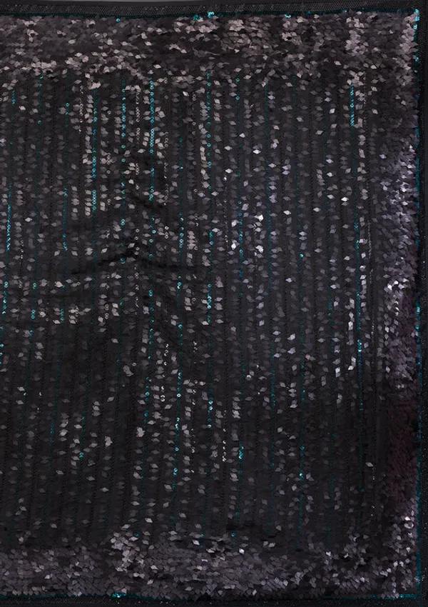 Black_Sequins_Georgette_Saree