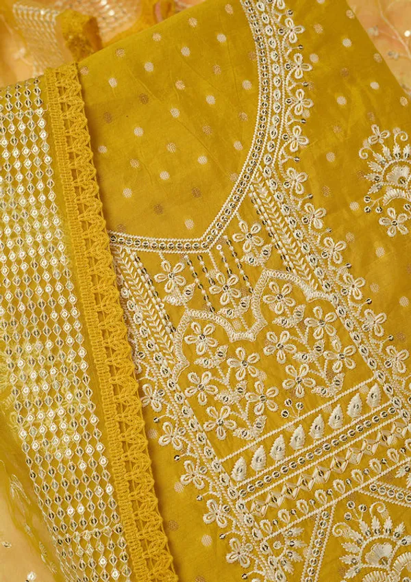 Mustard_Chanderi_Gold_Zardozi_Work_Unstitched_Dress_Material_With_Matching_Bottom_And_Dupatta