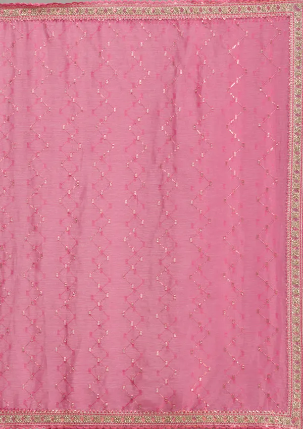 Pink_Tissue_Gold_Stonework_Saree_With_Matching_Blouse_Piece