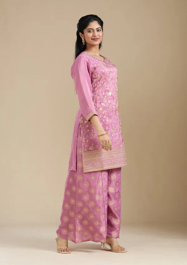 Dark_Onion_Pink_Pitawork_Tissue_Readymade_Salwar_Suit
