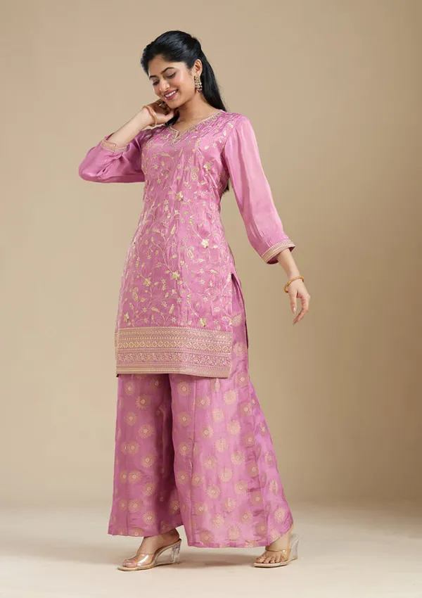 Dark_Onion_Pink_Pitawork_Tissue_Readymade_Salwar_Suit