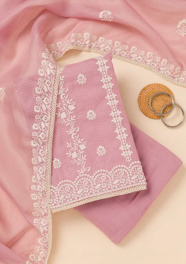 Onion_Pink_Tissue_Silver_Zardozi_Work_Unstitched_Dress_Material_With_Matching_Bottom_And_Dupatta