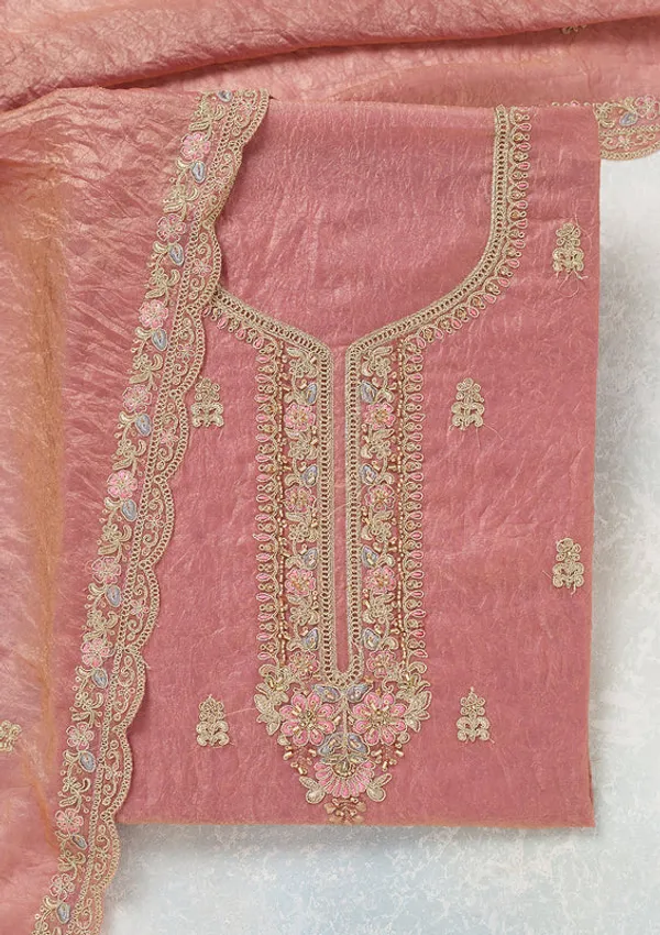 Onion_Pink_Tissue_Aariwork_Unstitched_Dress_Material_With_Matching_Bottom_And_Dupatta
