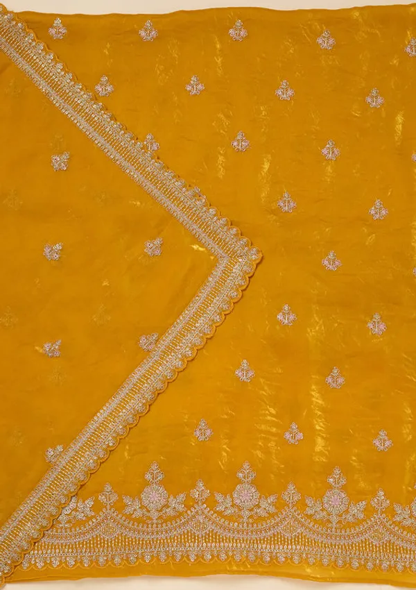 Mustard_Soft_Raw_Silk_Gold_Zariwork_Unstitched_Dress_Material_With_Matching_Bottom_And_Dupatta