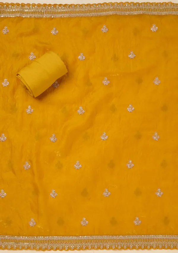 Mustard_Soft_Raw_Silk_Gold_Zariwork_Unstitched_Dress_Material_With_Matching_Bottom_And_Dupatta