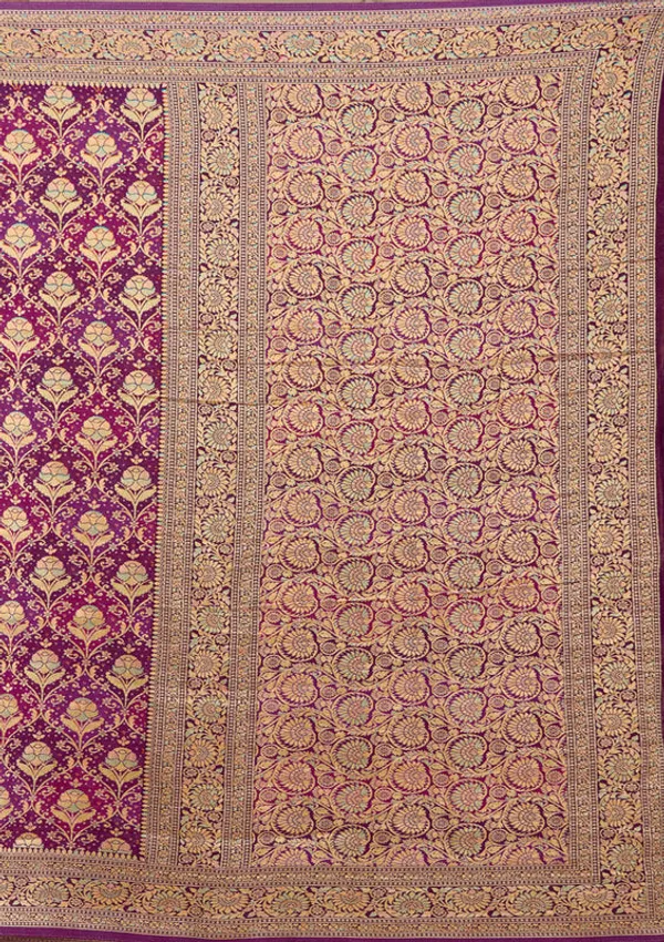 Purple_Crepe_Jaal_Saree_With_Matching_Blouse_Piece
