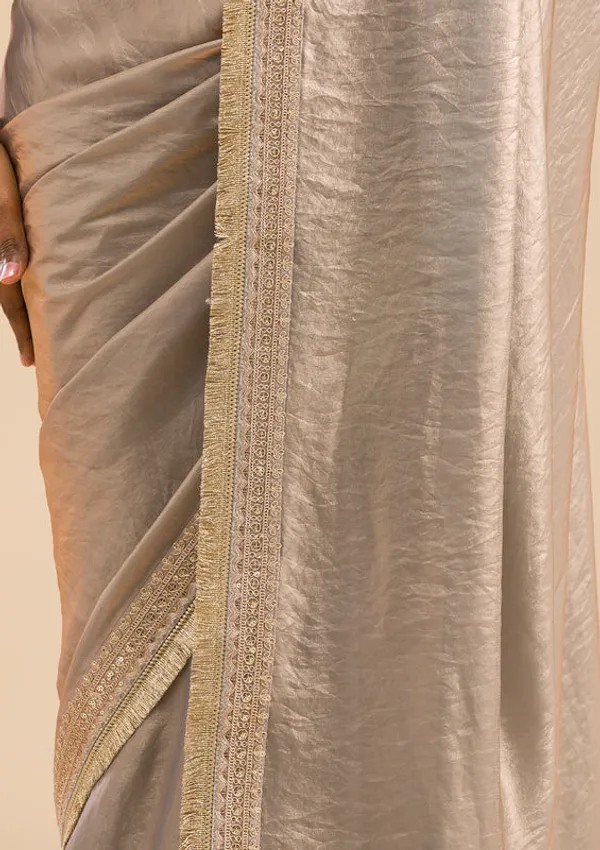 Grey_Tissue_Cording_Saree_With_Matching_Blouse_Piece
