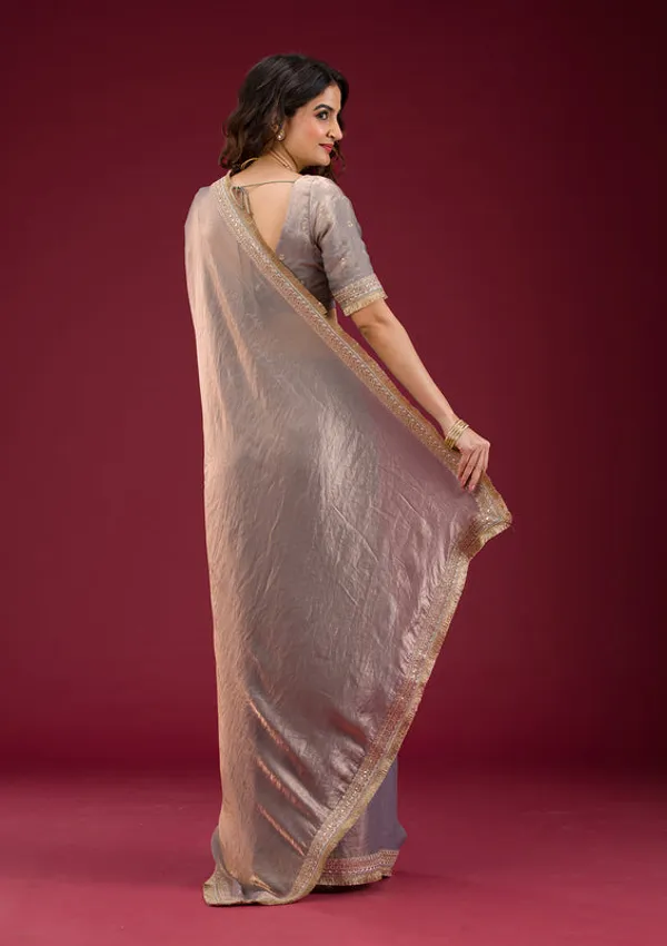 Grey_Tissue_Cording_Saree_With_Matching_Blouse_Piece