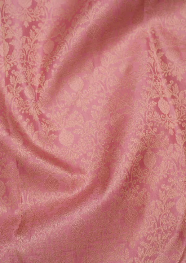 Onion_Pink_Silk_Jaal_Gold_Zariwork_Saree_With_Matching_Blouse_Piece