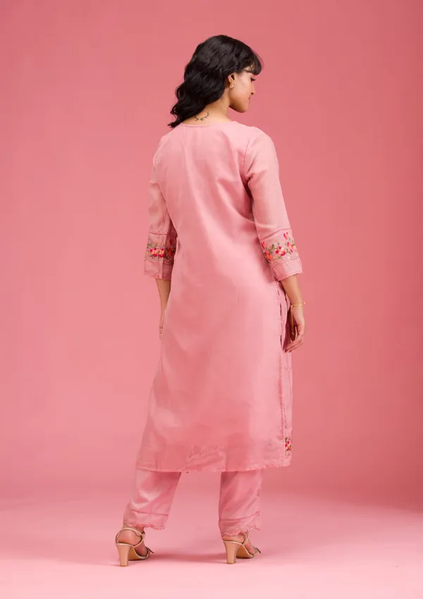 Onion_Pink_Chanderi_Threadwork_Straight_Kurta_With_Pant_Regular_And_Dupatta
