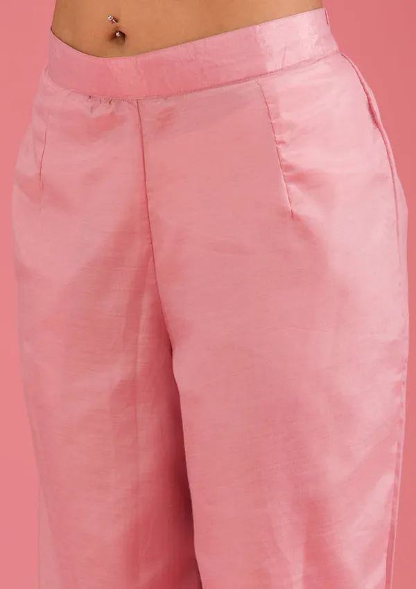 Onion_Pink_Chanderi_Threadwork_Straight_Kurta_With_Pant_Regular_And_Dupatta