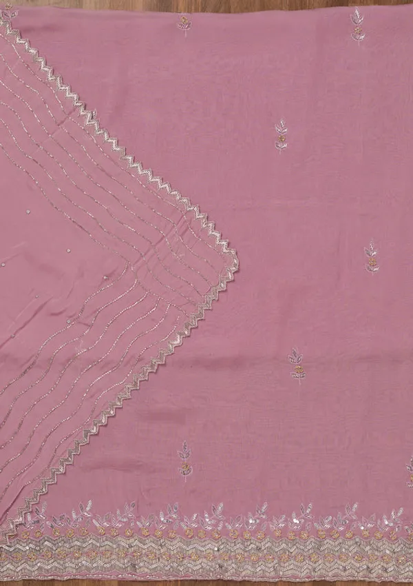 Lavender_Stonework_Tissue_Unstitched_Salwar_Suit