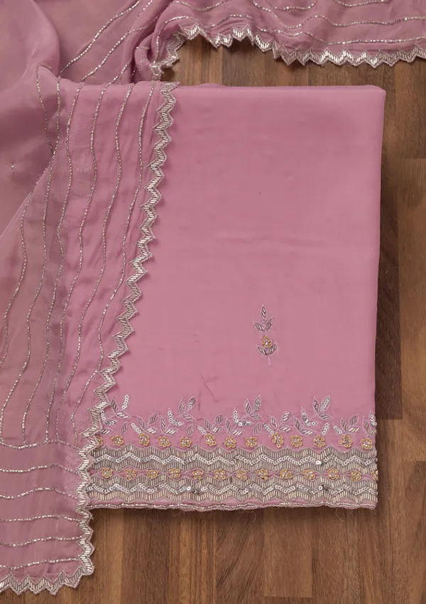 Lavender_Stonework_Tissue_Unstitched_Salwar_Suit