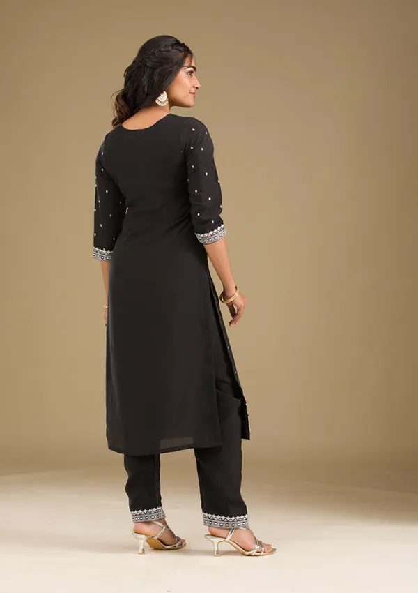 Black_Crepe_Silver_Zariwork_Straight_Kurta_With_Pant_Regular_And_Dupatta