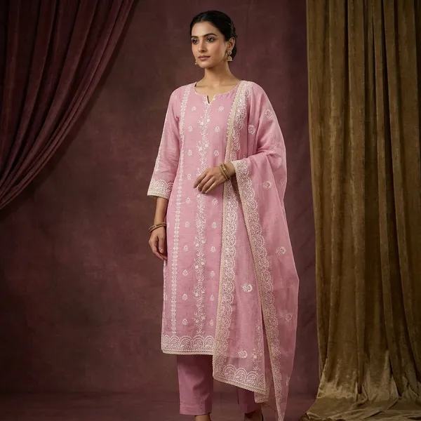 Onion_Pink_Tissue_Silver_Zardozi_Work_Unstitched_Dress_Material_With_Matching_Bottom_And_Dupatta