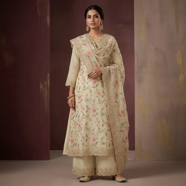 Pista_Green_Organza_Floral_Threadwork_Unstitched_Dress_Material_With_Matching_Bottom_And_Dupatta