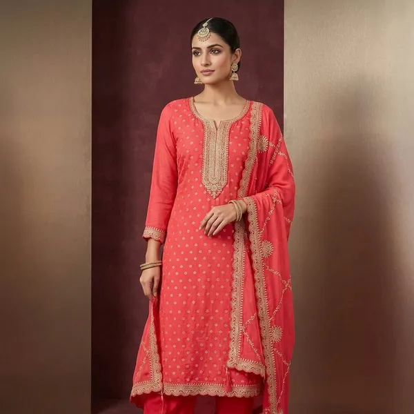 Magenta_Pink_Zariwork_Gold_Chanderi_Unstitched_Salwar_Suit