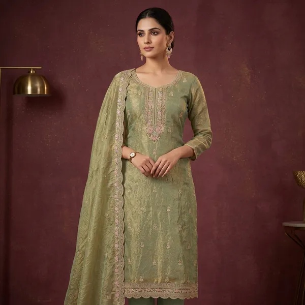 Pista_Green_Tissue_Aariwork_Unstitched_Dress_Material_With_Matching_Bottom_And_Dupatta