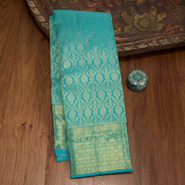 Sky_Blue_Zariwork_Gold_Pure_Silk_Saree