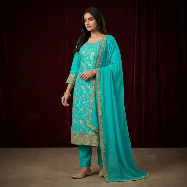 Rama_Green_Stonework_Gold_Dola_Silk_Unstitched_Salwar_Suit