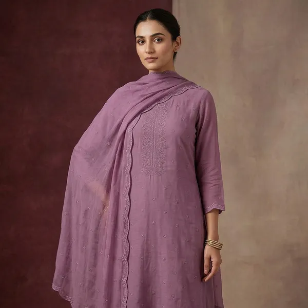 Lavender_Semi_Crepe_Threadwork_Unstitched_Dress_Material_With_Matching_Bottom_And_Dupatta