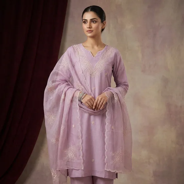 Lavender_Tissue_Threadwork_Unstitched_Dress_Material_With_Matching_Bottom_And_Dupatta