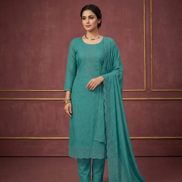 Blue_Semi_Crepe_Threadwork_Unstitched_Dress_Material_With_Matching_Bottom_And_Dupatta