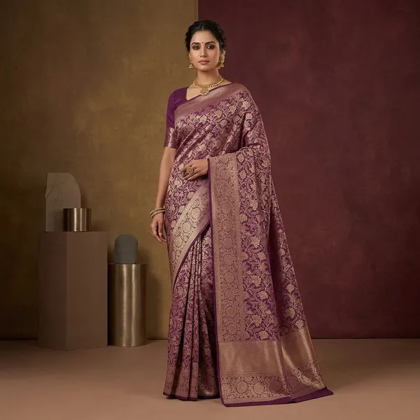 Purple_Kanjivaram_Pure_Silk_Saree