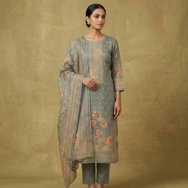 Light_Grey_Zariwork_Gold_Chanderi_Unstitched_Salwar_Suit