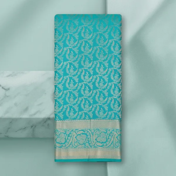 Turquoise_Blue_Kanjivaram_Pure_Silk_Saree