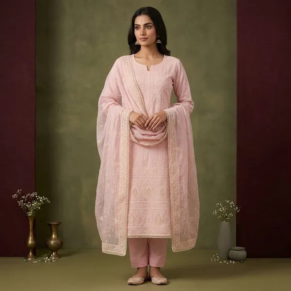 Baby_Pink_Cotton_Threadwork_Unstitched_Dress_Material_With_Matching_Bottom_And_Dupatta